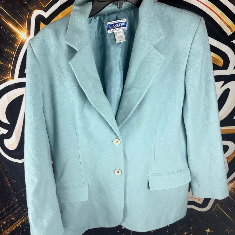 Pendleton Light Blue Single Breasted Blazer